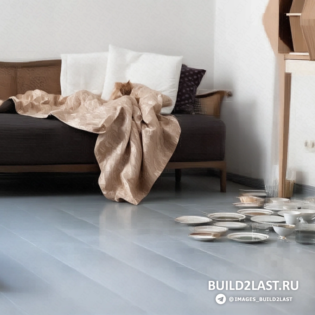 Детали деревянного ковра, показывающие текстуру материала и сочетание дерева с тканевыми элементами