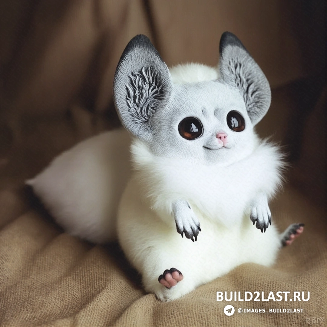 Игрушка-монстр с большими зубами и круглым телом