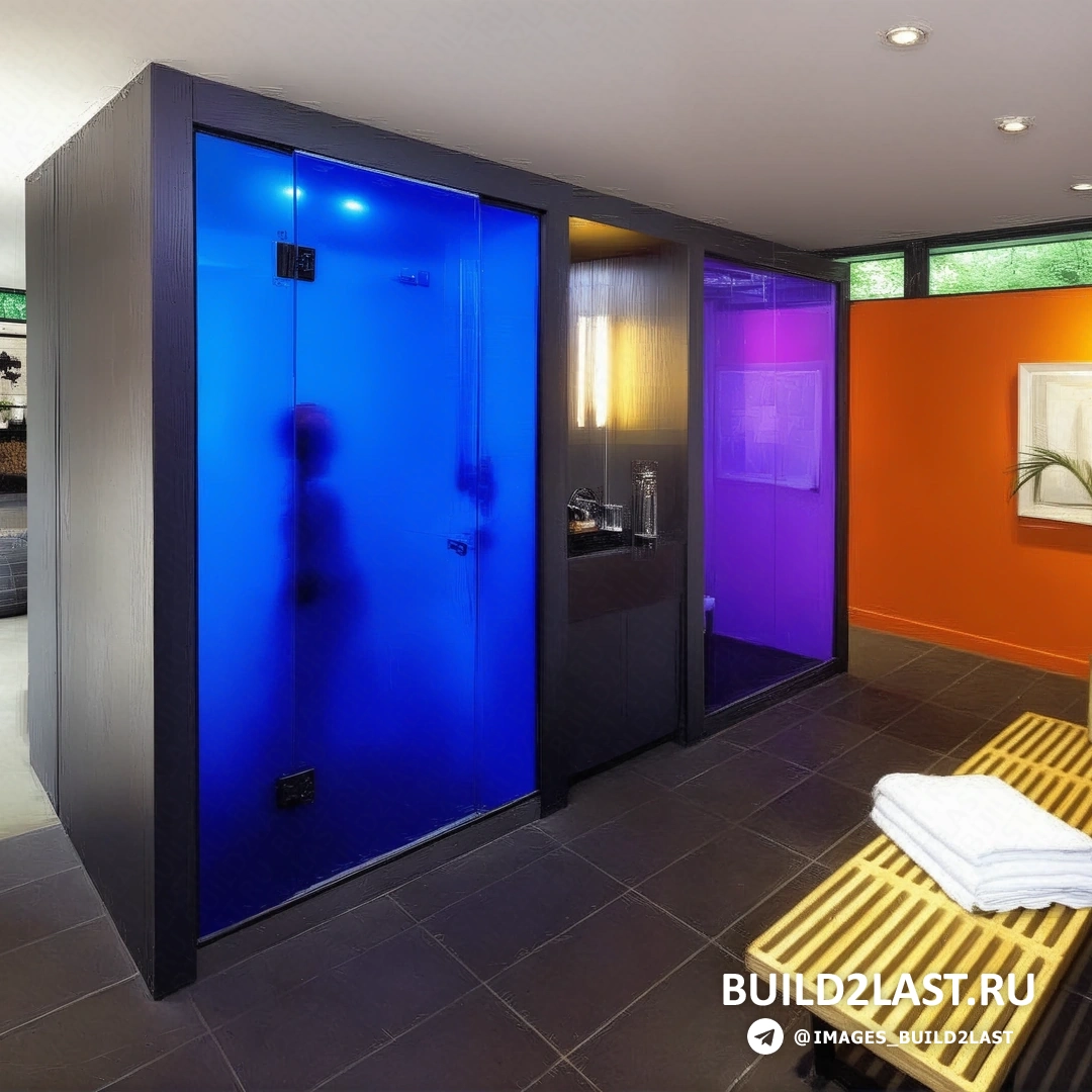 Интерьер гостиной с современными мебелью и большими окнами, через которые видно на природу