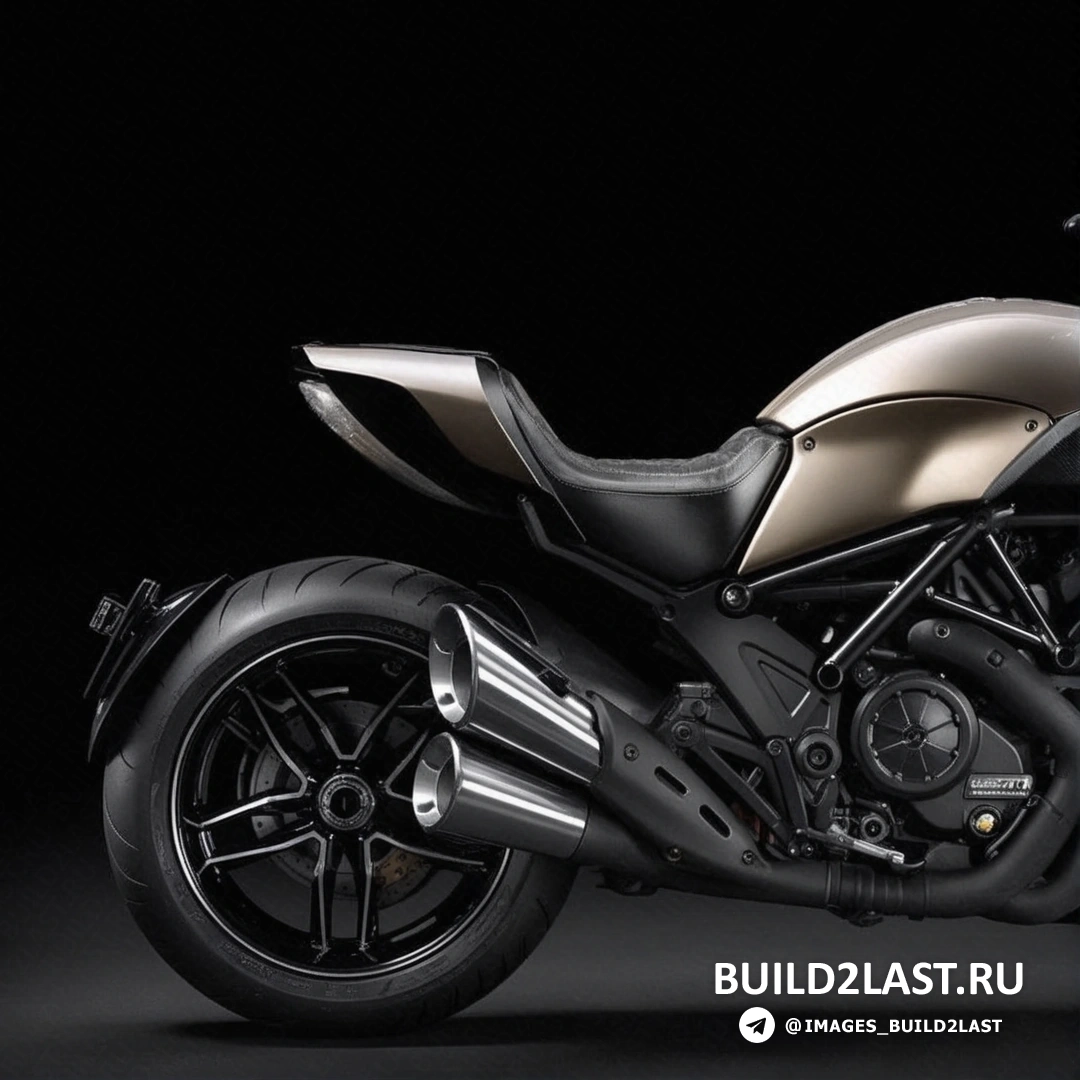 Изображение модификации мотоцикла Ducati Diavel Titanium 2015 с эксклюзивной титановыми элементами