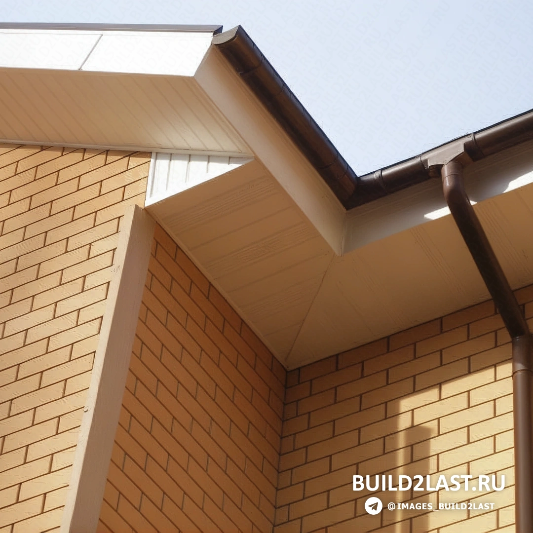 Коричневый пластиковый софит, используется для подшивки карнизов крыши