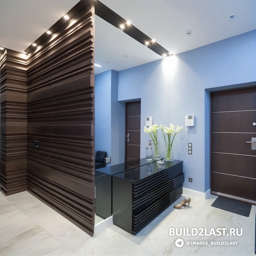 Прихожая в античном стиле с бежевыми оттенками, столом и подвесными светильниками