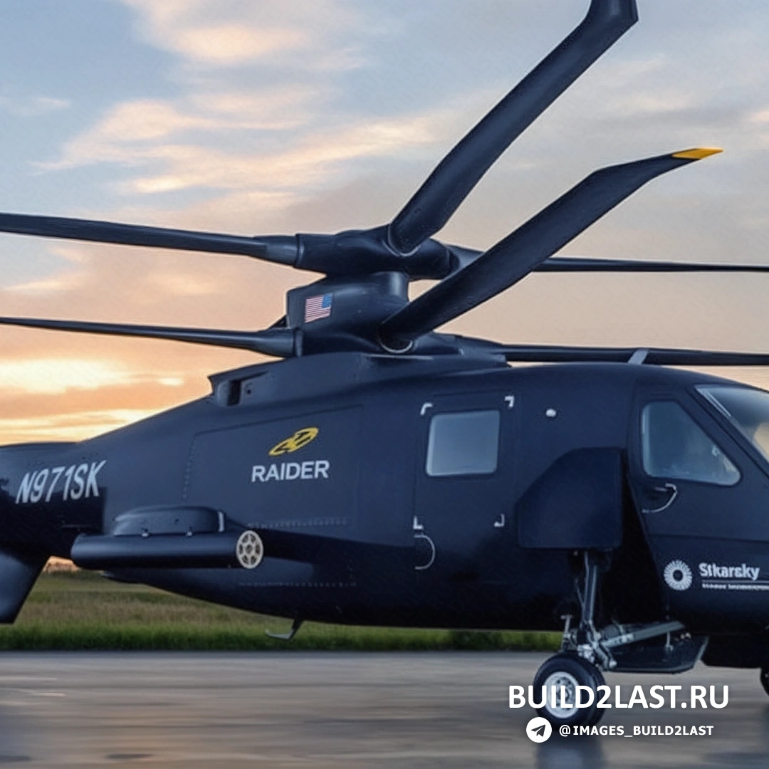 Сравнение размеров S-97 Raider с другими военными вертолетами