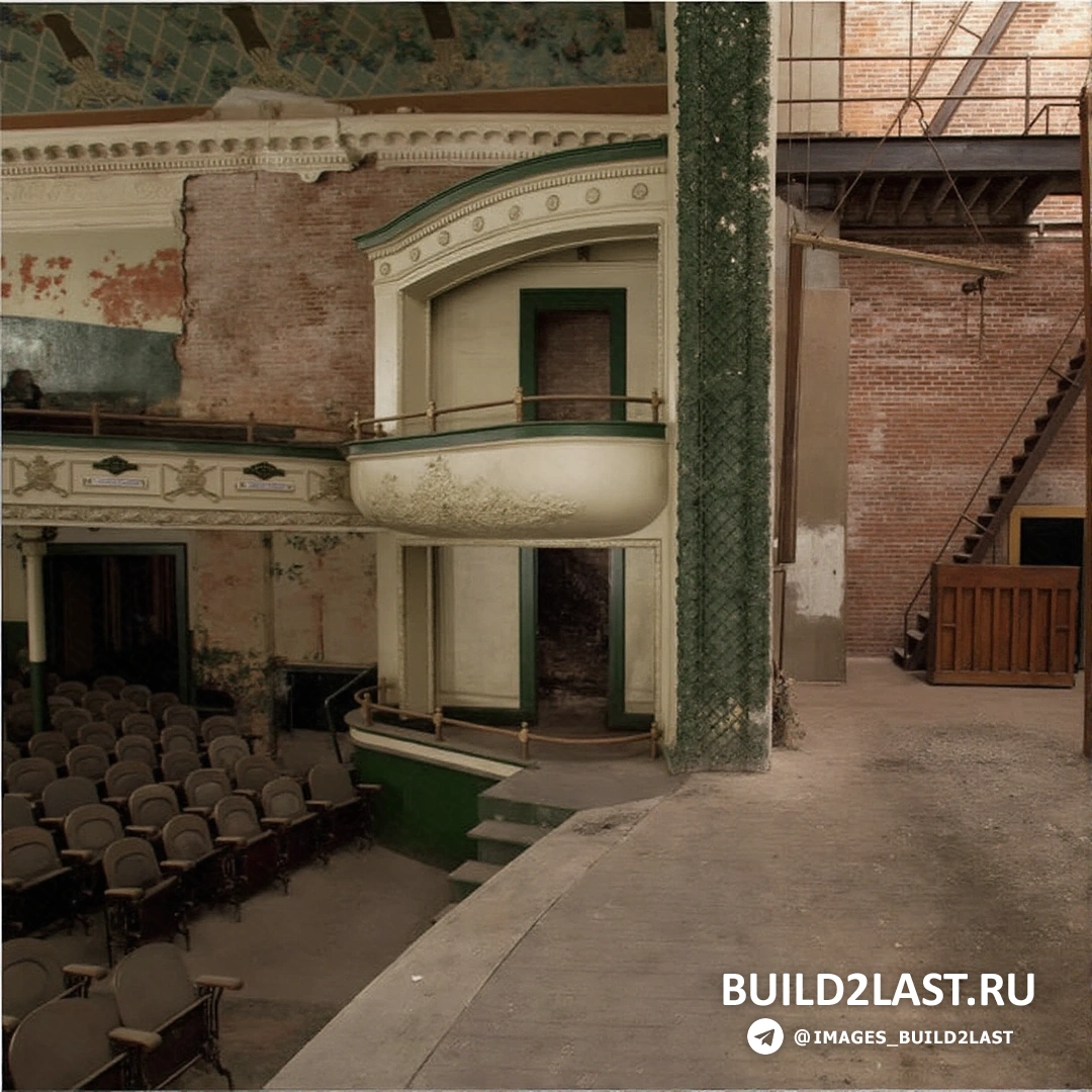 Театр Орфей в Нью-Бедфорде, США, представляет собой историческое здание, заброшенное в настоящее время