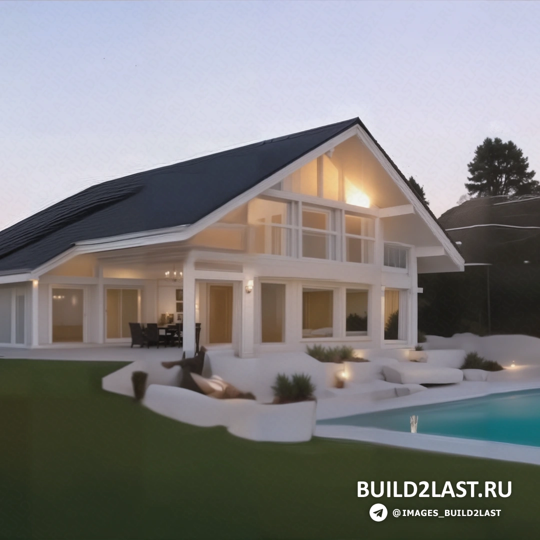 Терраса с зонами отдыха и панорамным видом на окрестности