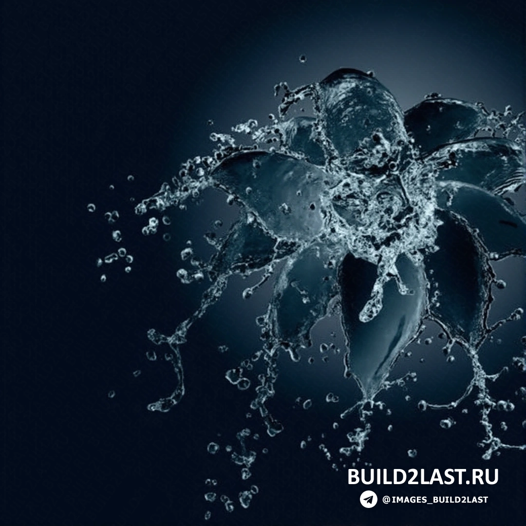 Уникальная фотография водяных брызг, динамично расплескивающихся в воздухе