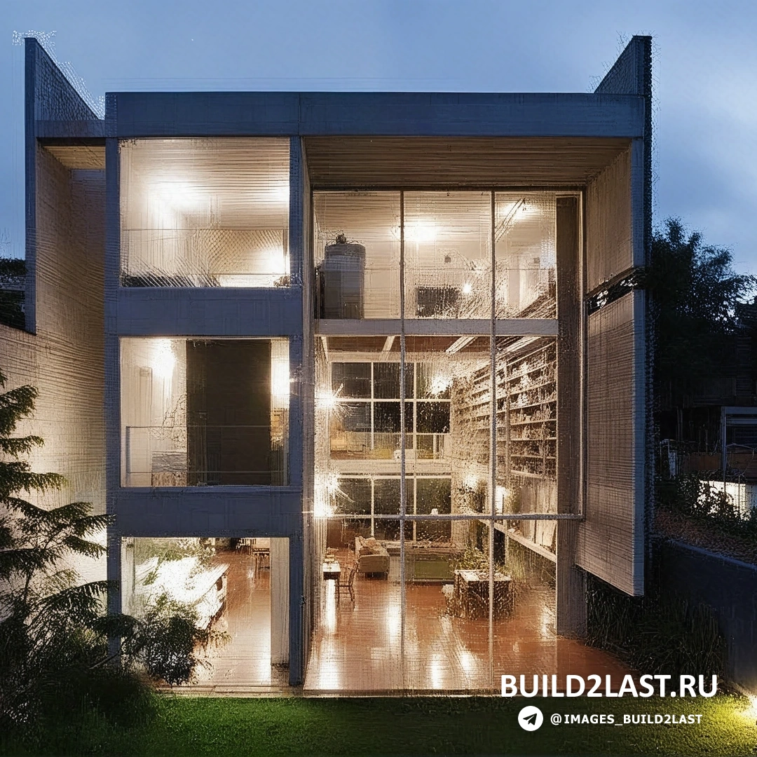 Вид на фасад невероятной резиденции в Бразилии с современными архитектурными элементами