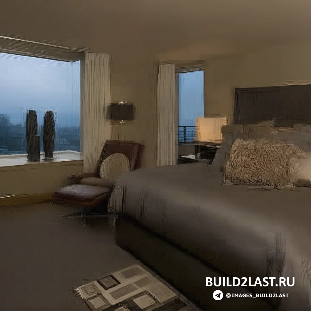 Вид на ночной Лос-Анджелес с высоты, с яркими огнями города и современным домом на переднем плане