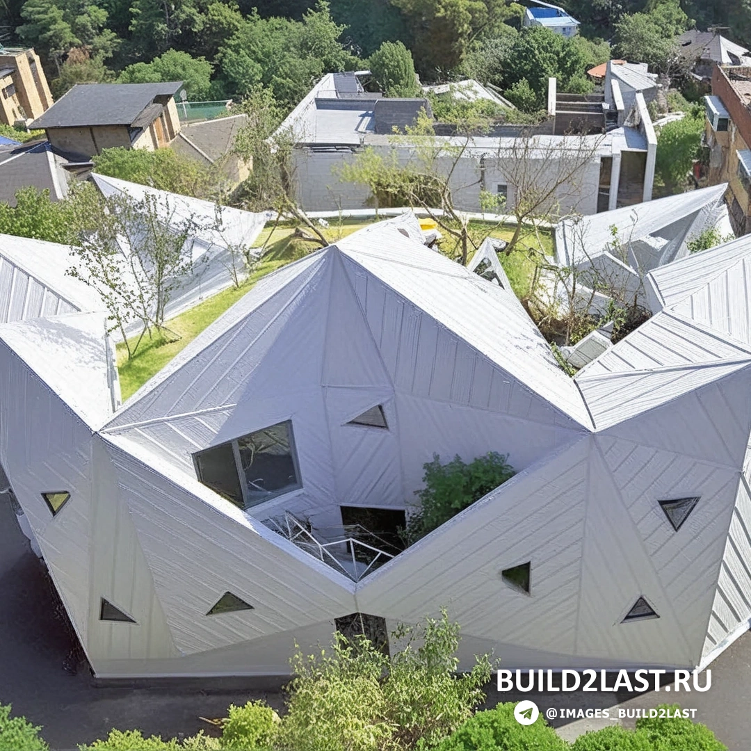 Внутренний дворик особняка "Hwa Hun" с белыми стенами и стеклянными элементами, Сеул